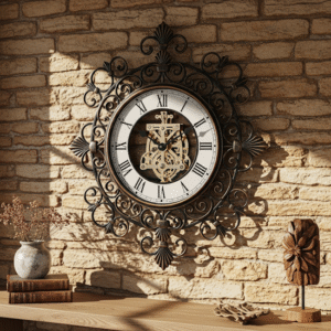 RoyalIron Elegance Ferforje Duvar Saati