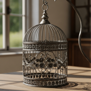 RoyalFeather Ferforje Kuş Kafesi